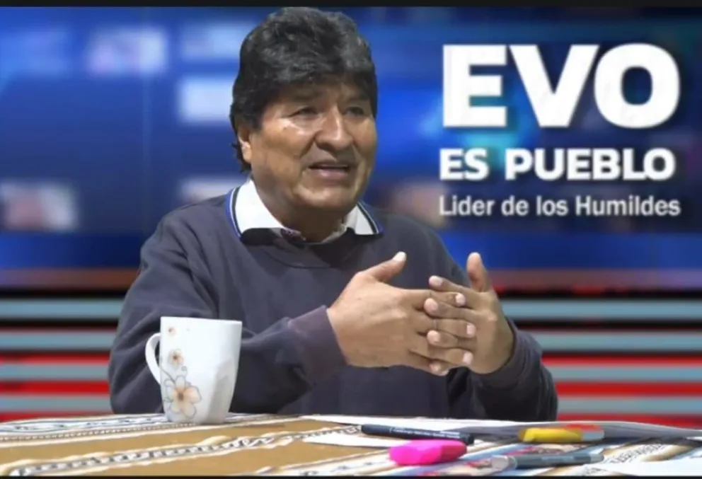 Morales, durante la emisión de su programa, este domingo. Foto: Captura de video