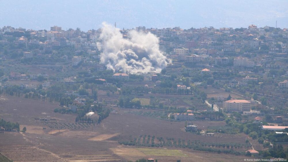 Bombardeo de Israel en el Líbano. 