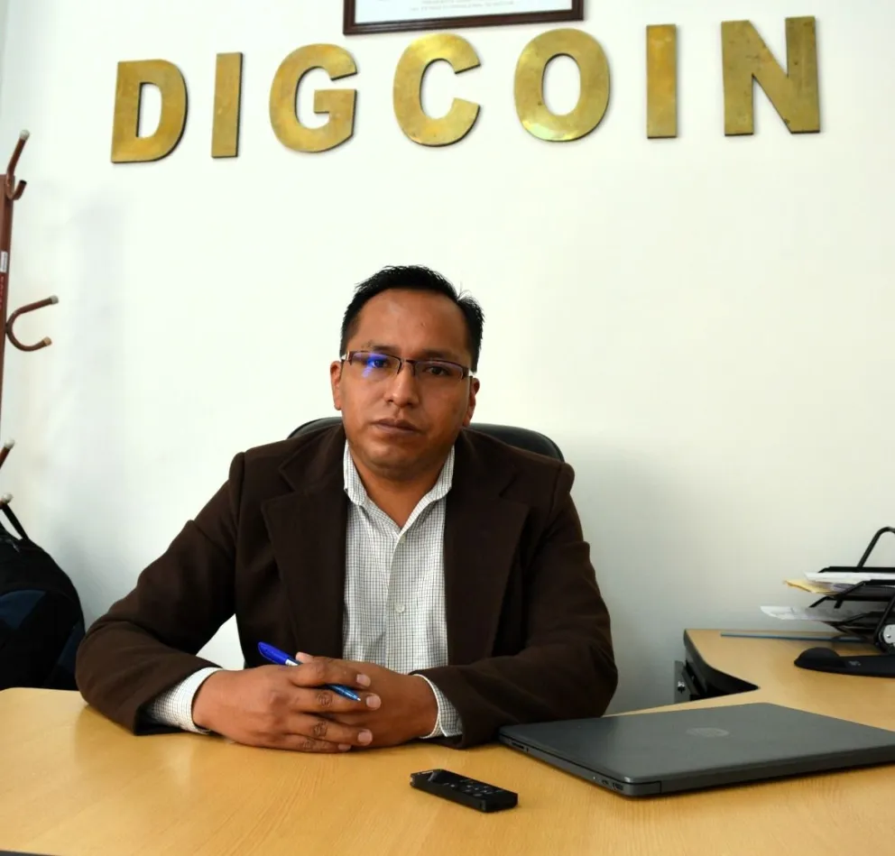 Erwin Cornejo Huaniri, titular de Digcoin. Foto: Leny Chuquimia / Visión 360 