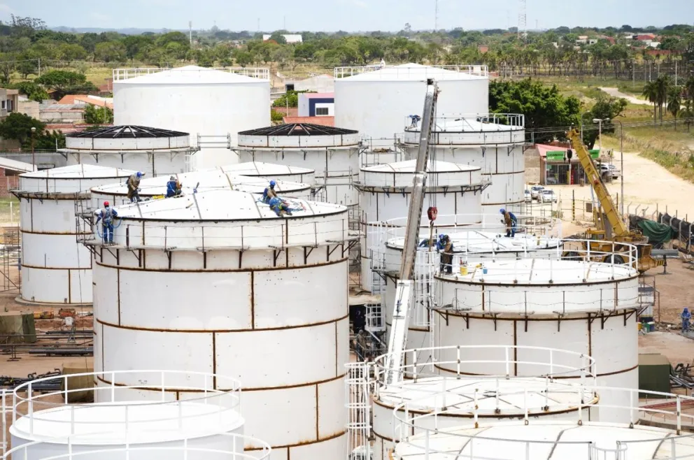 Instalaciones de la planta de biodiésel en Santa Cruz. Foto: YPFB 