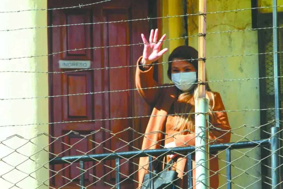 La expresidenta transitoria Jeanine Añez guarda detención en la cárcel de Miraflores de la ciudad de La Paz. Foto: ABI