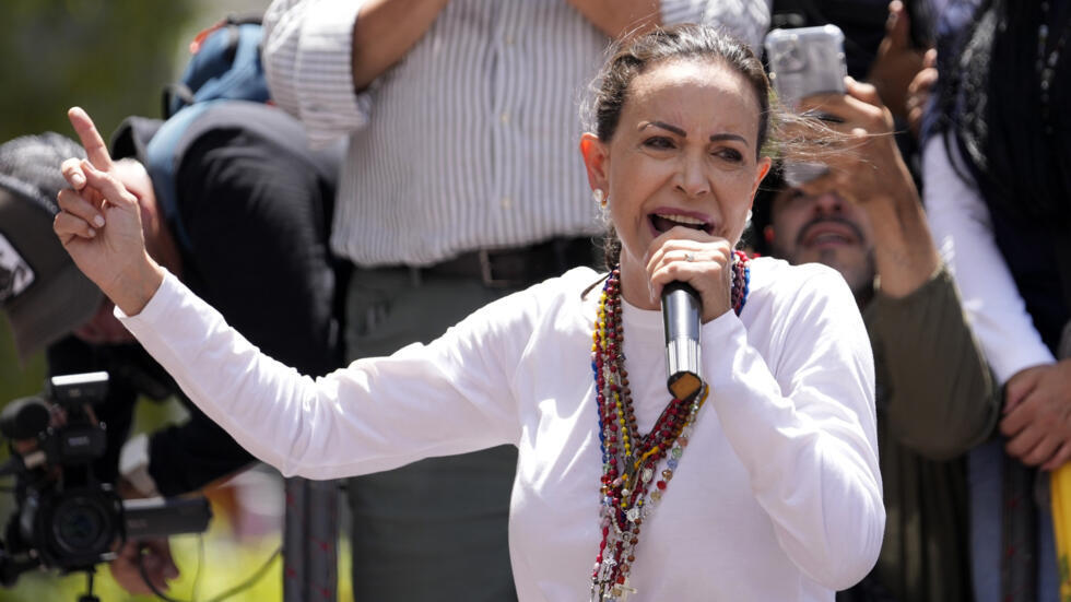 La líder opositora venezolana María Corina Machado (en la foto el pasado 9 de agosto) celebró esta declaración como 'una victoria' en el 'camino hacia la transición democrática'.