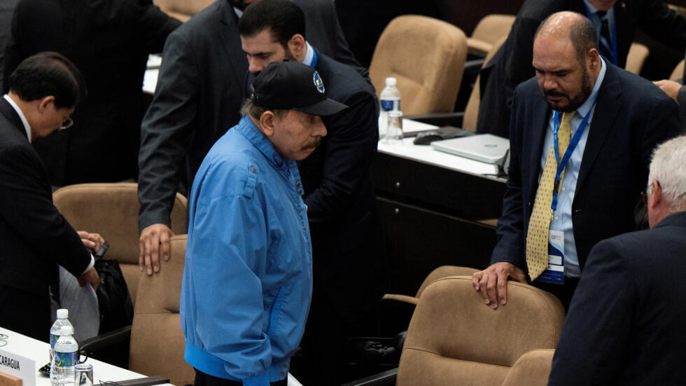 El presidente de Nicaragua, Daniel Ortega, en una Cumbre G77+China, en La Habana, el 16 de septiembre de 2023