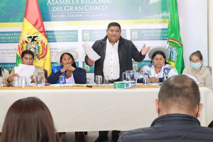 Uno de los actos del gobierno regional del Gran Chaco.