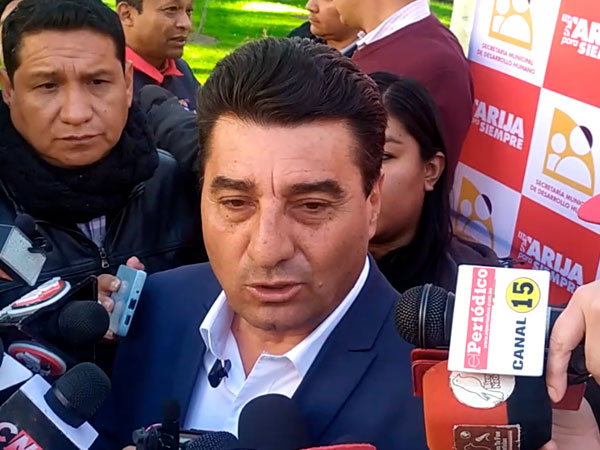 Alcalde de Tarija, Jhonny Torres Terzo.