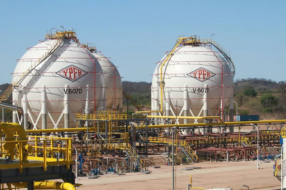 Instalaciones de la planta Separadora de Líquidos de Gran Chaco. Foto: YPFB