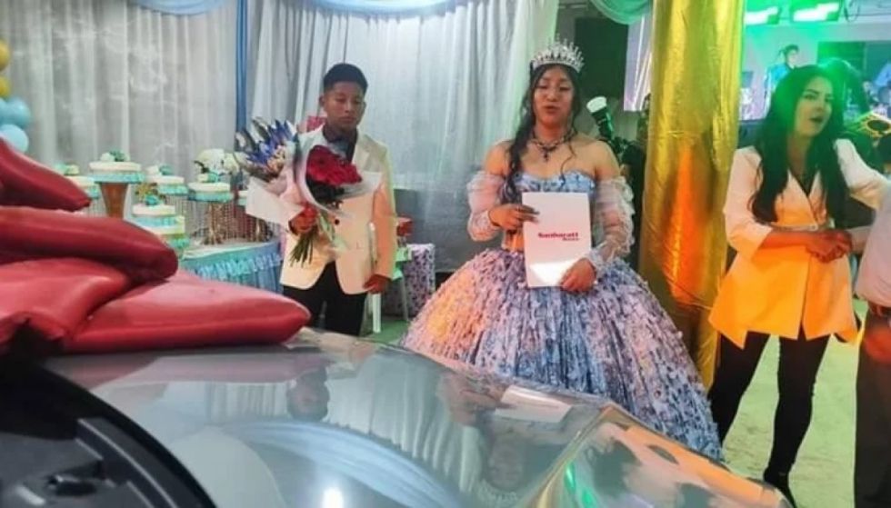 "Un sueño sobre ruedas”: El sorprendente regalo a una Quinceañera en Tarija