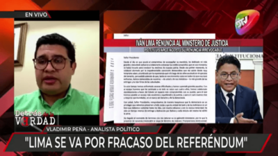 Analista afirma que el fracaso del referéndum y otros desaciertos le costaron el cargo a Iván Lima