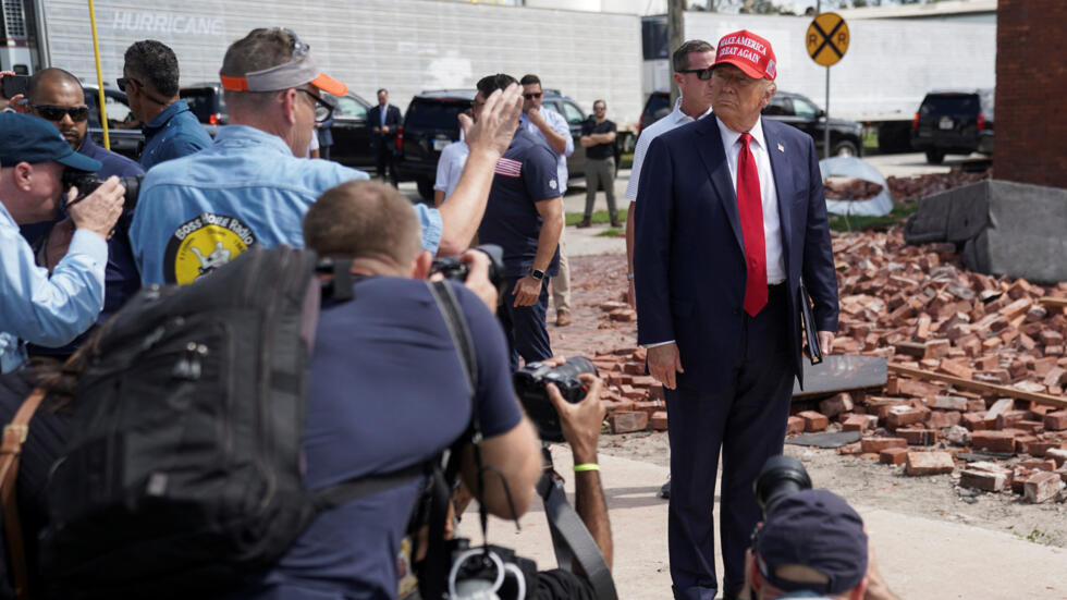 Trump en la localidad de Valdosta en Georgia este 30 de septiembre 