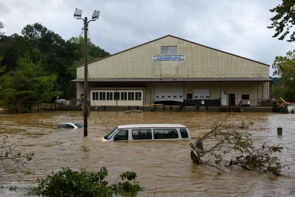 Inundaciones tras el paso de Helen por Asheville, en Carolina del Norte