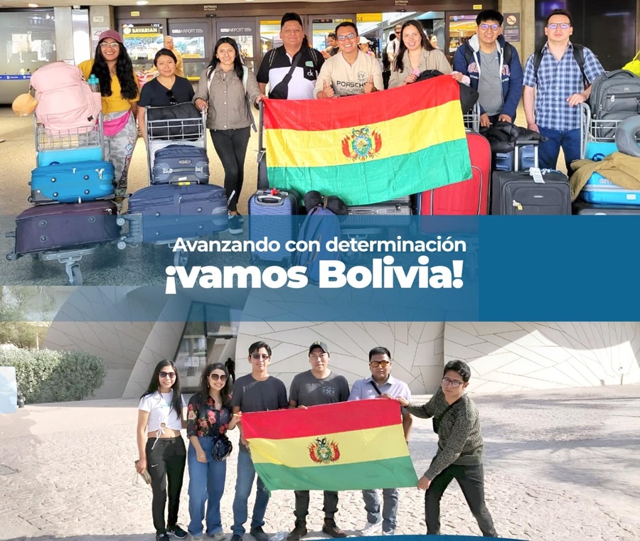 Grupo de 18 becarios parte a Rusia para su especialización y Bolivia avanza hacia la soberanía tecnológica