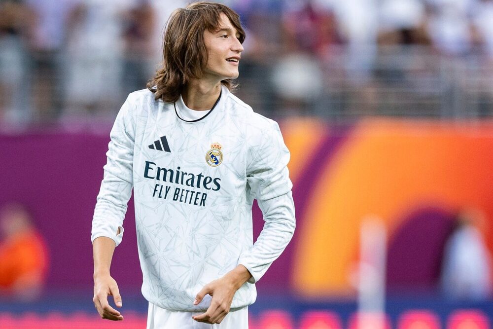 Joan Martínez, durante la gira de verano con el Real Madrid.