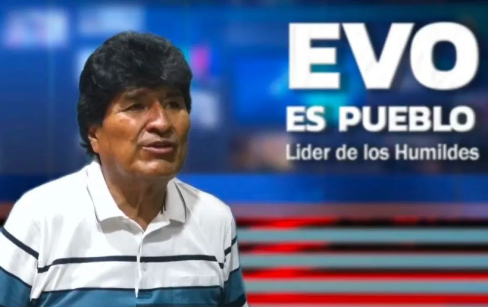 Morales, durante su programa, este domingo. Foto: Captura de video 