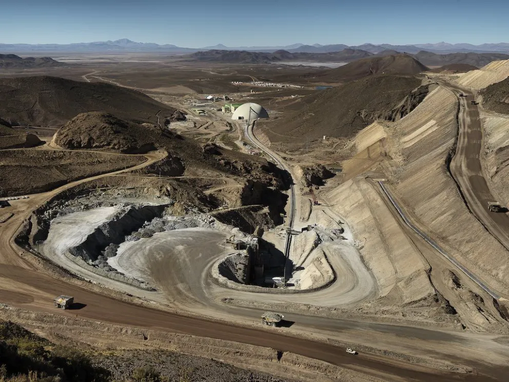 La mina San Cristóbal aún es uno de los principales centros de producción de minerales de Bolivia. Foto., Minera San Cristóbal.