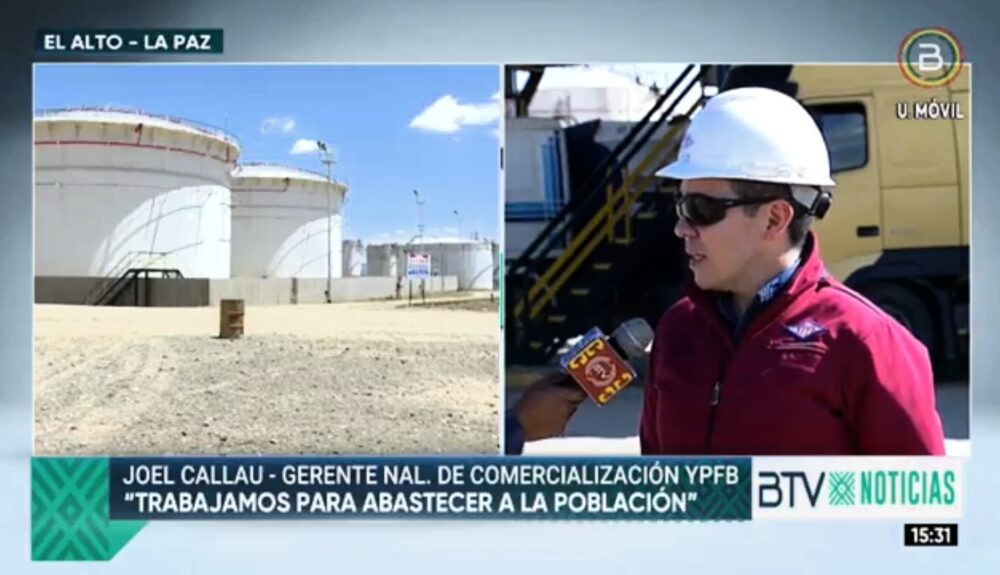 Carburantes llegan a 10 estaciones de servicio de La Paz y El Alto, planta de Senkata trabajará las 24 horas