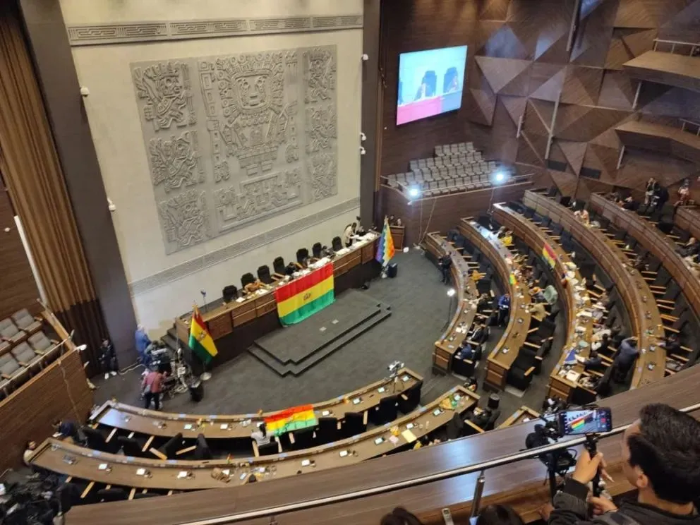 Una sesión de la Asamblea Legislativa Plurinacional (ALP). Foto: Archivo