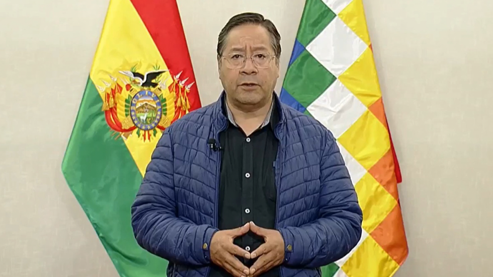 Presidente Luis Arce. CAPTURA DE VIDEO.