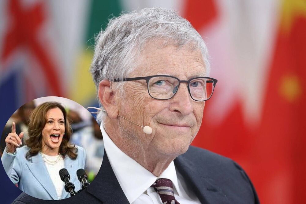 Bill Gates dona en la campaña de Kamala Harris.