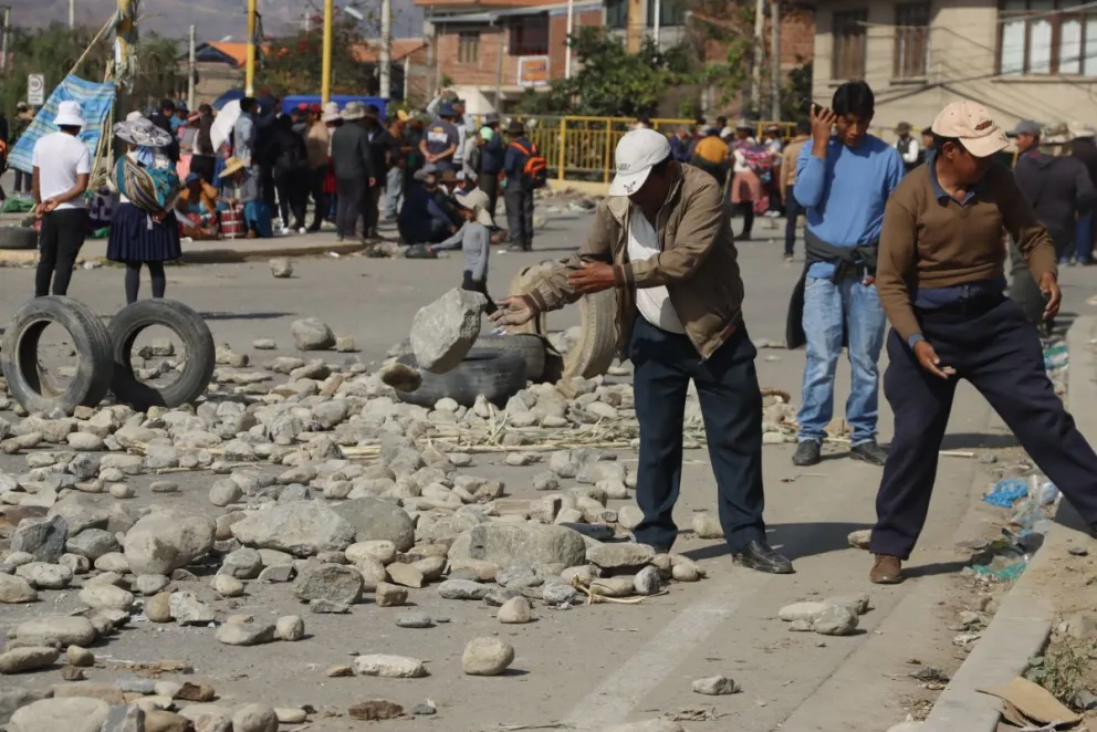 Los bloqueos "evistas" cumplen 15 días este lunes. Foto: APG