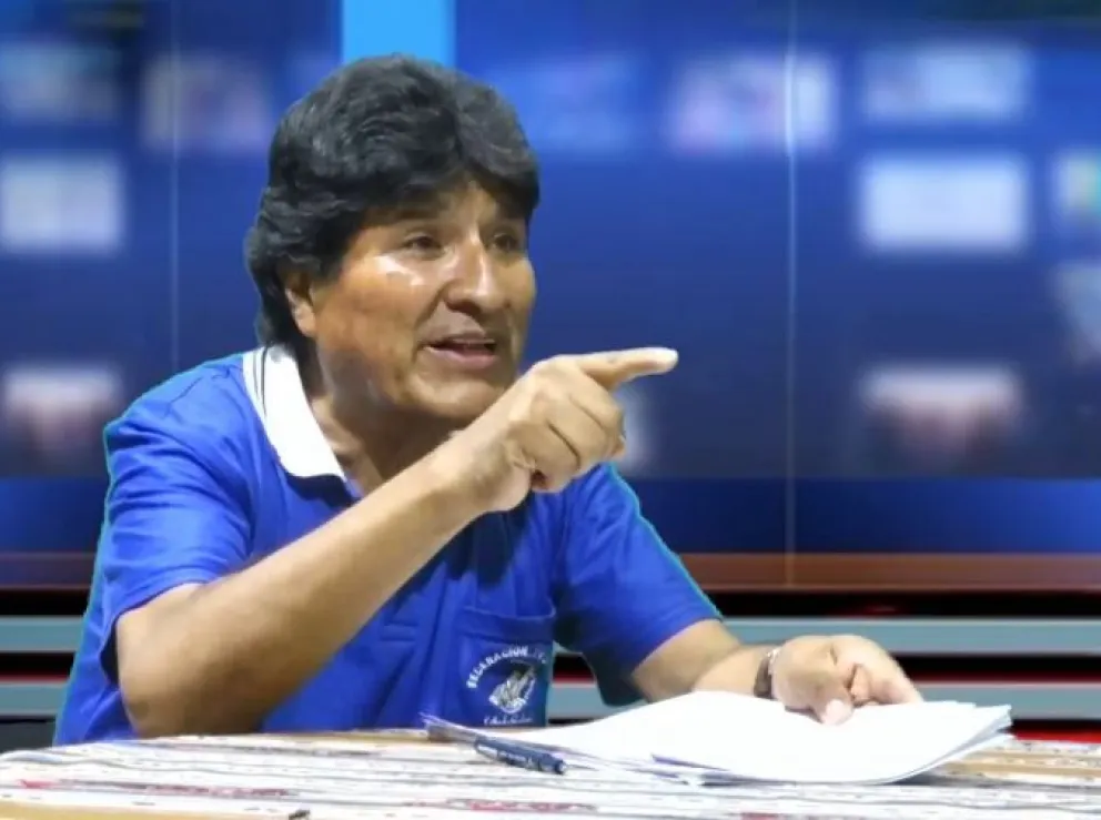 Morales fue denunciado por el rector de la Uagrm, el Ministerio de Gobierno y la abogada, Marvia Subirana y la activista, Melania Torrico. Foto: Captura de video