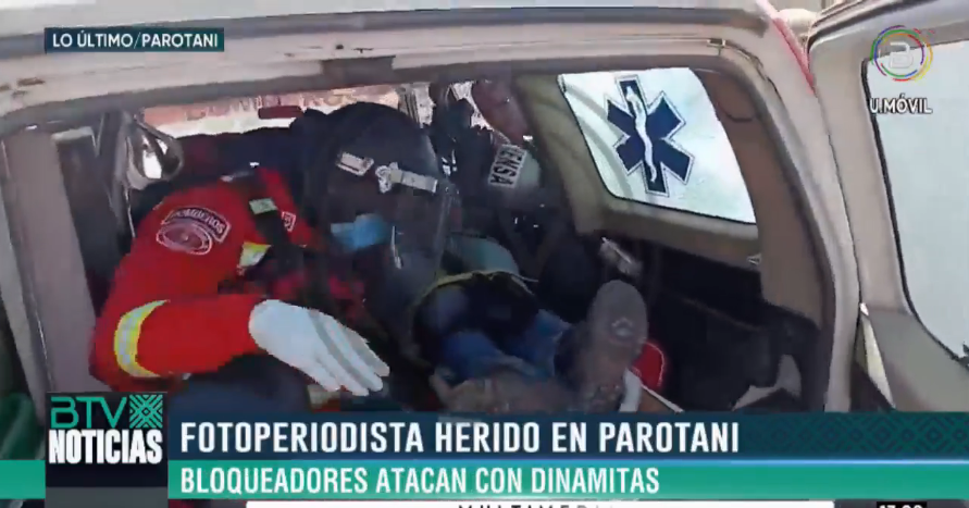 Heridos en Parotani llegan a hospital Obrero en Cochabamba 