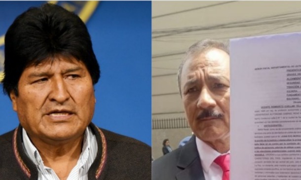 Vicente Cuellar presenta denuncia penal por Terrorismo contra Evo Morales