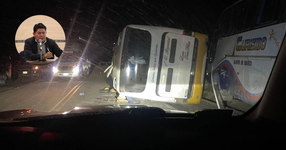 El accidente ocurrió en la ruta Potosí-Sucre, a la altura de Retiro. 