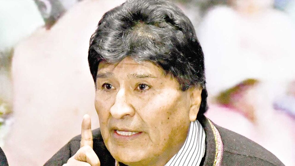 Evo Morales, en conferencia de prensa./ APG