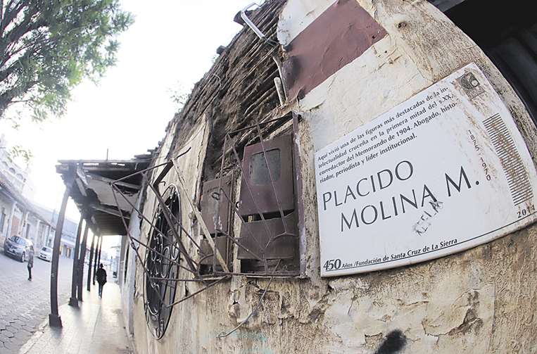 La vivienda de Plácido Molina se cae a pedazos /Jorge Gutiérrez