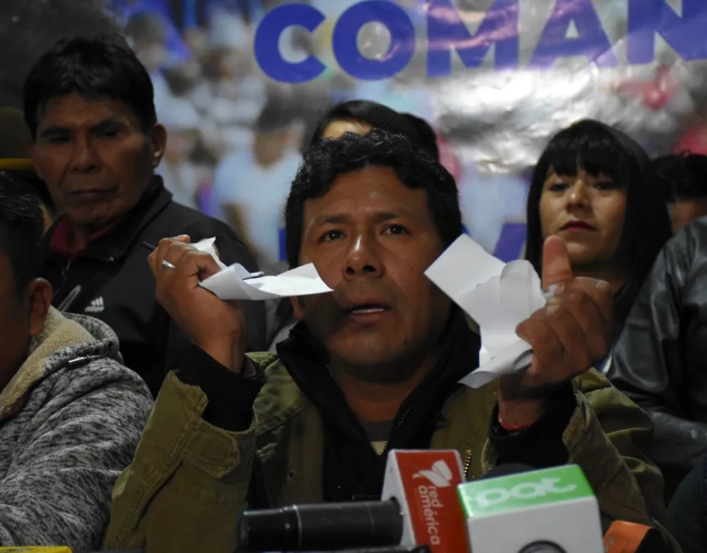 El dirigente campesino Humberto Claros. Foto: APG