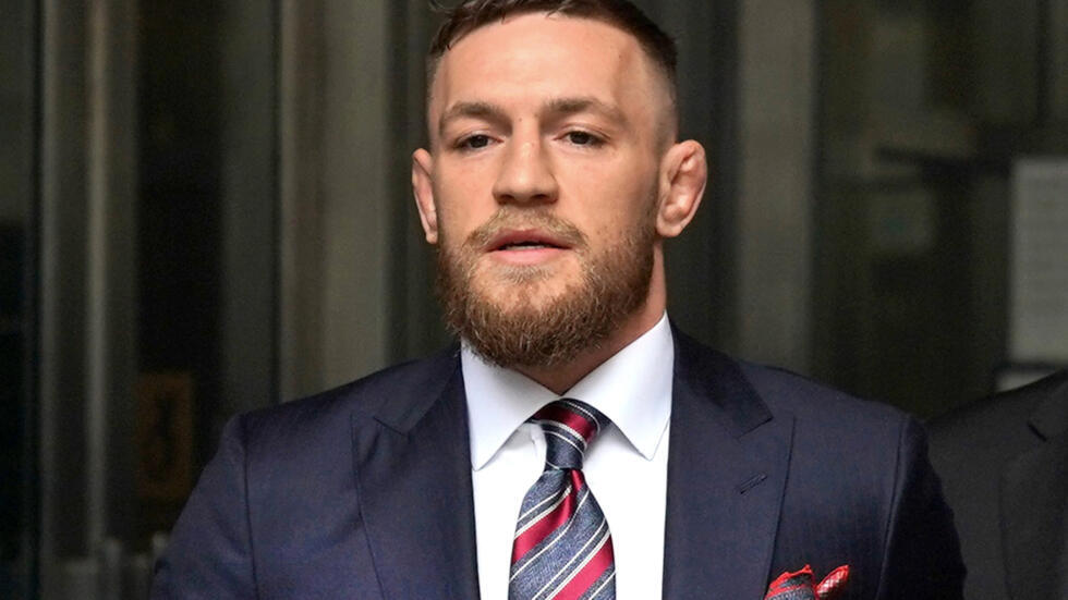 El luchador irlandés de Artes Marciales Mixtas (MMA) Conor McGregor en una comparecencia ante los periodistas en el Tribunal Criminal de Brooklyn, en Nueva York (Estados Unidos), el 26 de julio de 2018