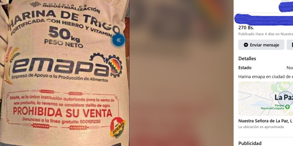 En Marketplace, comercian quintales de arroz y harina de Emapa pese a medidas para evitar la reventa