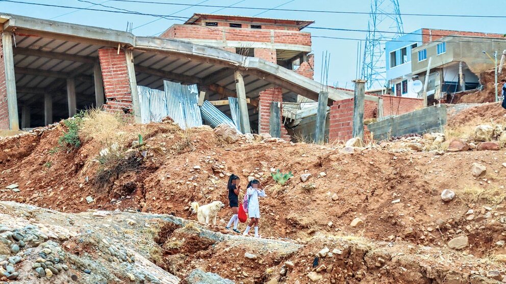 La afectación con hundimientos en viviendas./ CONCEJO MUNICIPAL