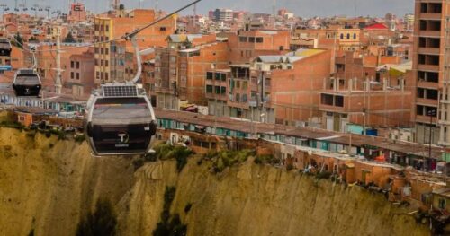 La zona de los amautas, en El Alto, en una zona en riesgo de deslizamiento. / Foto: Estamos Vivos