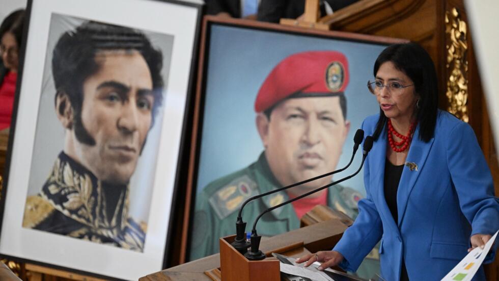 La vicepresidenta de Venezuela, Delcy Rodríguez, presentó ante la Asamblea Nacional el presupuesto del Estado para el año 2025, en Caracas, el 3 de diciembre de 2024