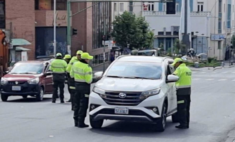 Foto de los operativos, el día de las elecciones judiciales.