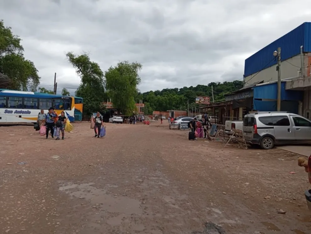 Un lugar con poca actividad comercial en al ciudad fronteriza de Bermejo. Foto: El País