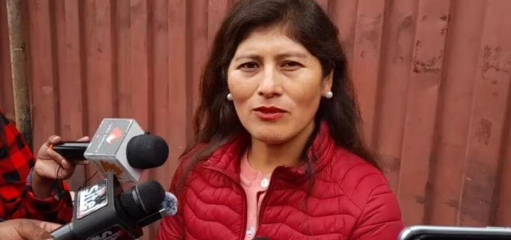 Beatriz Zegarrundo, vocera de la alcaldía de El Alto. Foto: Captura de video.