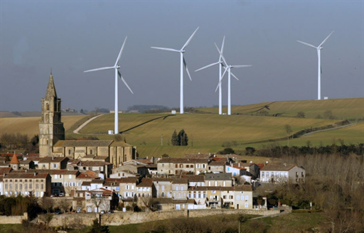 Parque eólico en Francia.