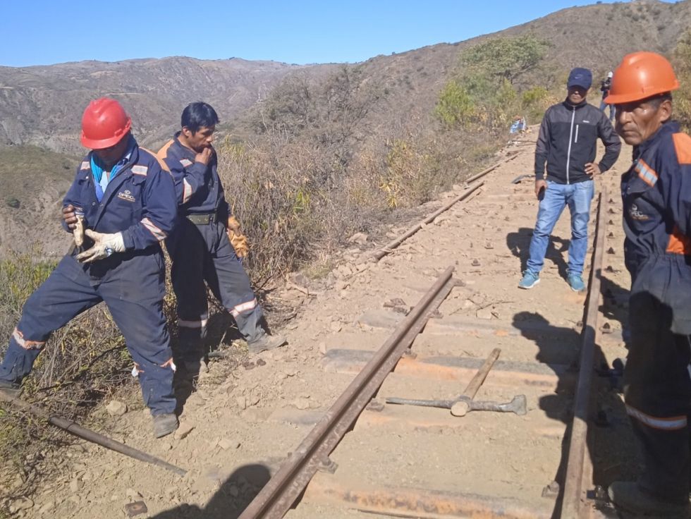 Unos de los sectores afectados por el robo de rieles.