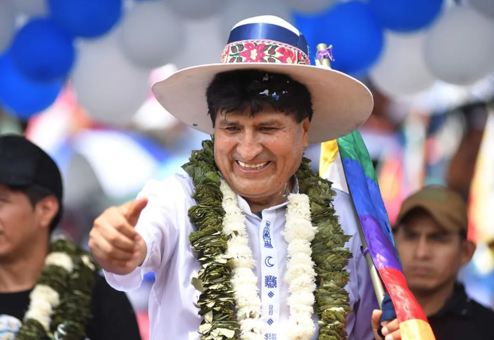 Fotografía de archivo del expresidente de Bolivia, Evo Morales (2006-2019). Foto: Jorge Abrego / EFE