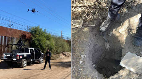 Descubren con drones un "narcotúnel" en la frontera entre EE.UU. y México