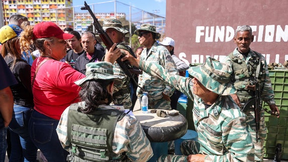 Milicianos del régimen - Foto AFP