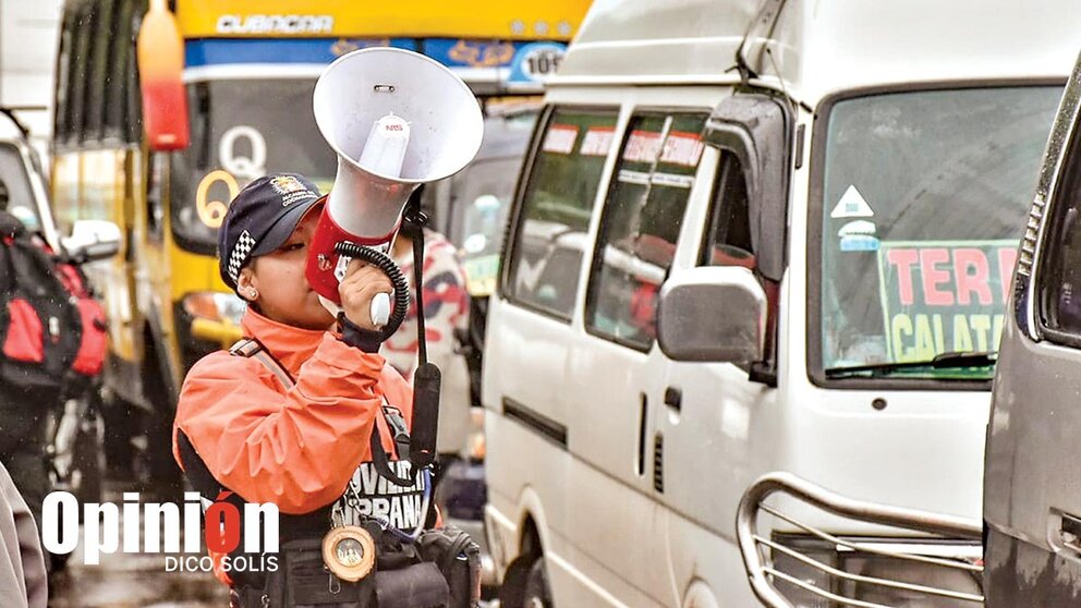 El operativo de control de Movilidad Urbana, este 8 de enero./ DICO SOLÍS