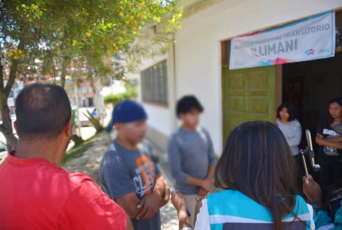 Seis familias se resguardan en el albergue Illimani. Foto: AMUN