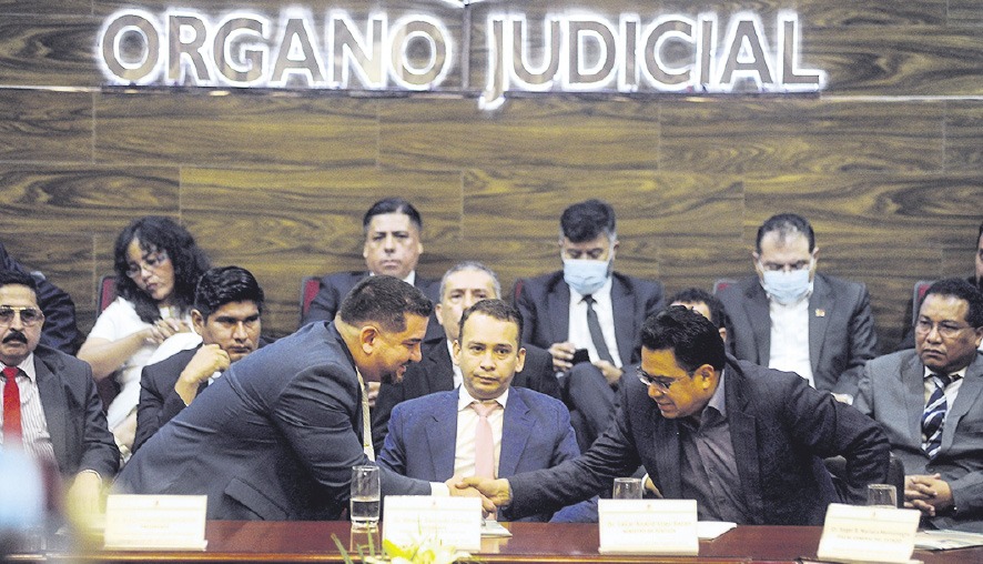 Inauguración del año judicial 2025 en Santa Cruz, Rómer Saucedo, presidente del Tribunal Supremo de Justicia