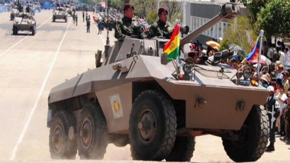 Vehículo cascabel del Ejército de Bolivia. Foto: ODBI