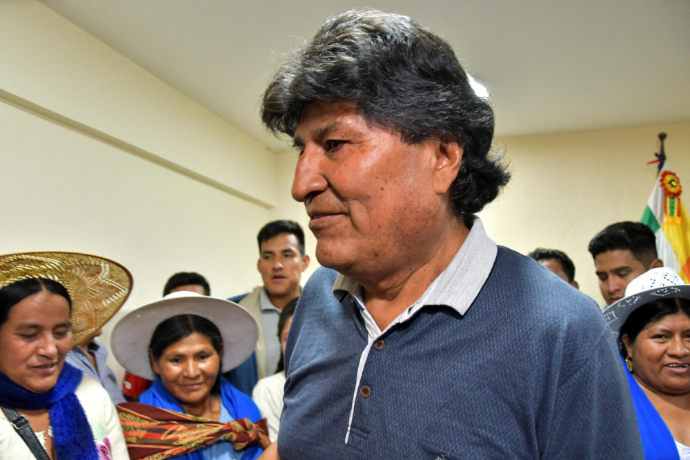 Evo Morales, expresidente de Bolivia 