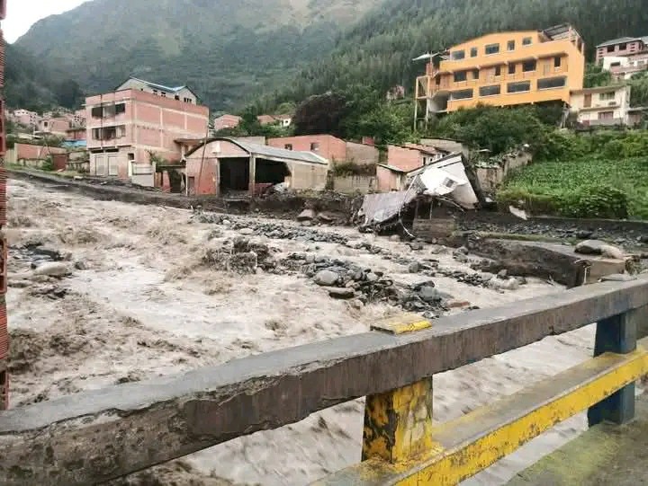 Intensas lluvias dejan a más de 30.200 familias afectadas y 205 viviendas destruidas en Bolivia 