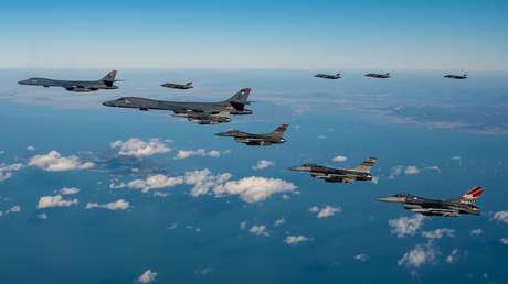 Corea del Sur, Japón y EE.UU. realizan ejercicios militares con un bombardero B-1B